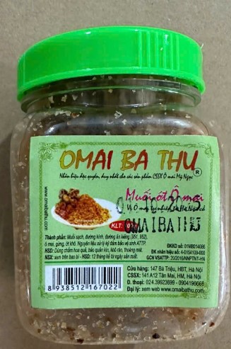 Muối ớt Ô mai Ba Thu 100g